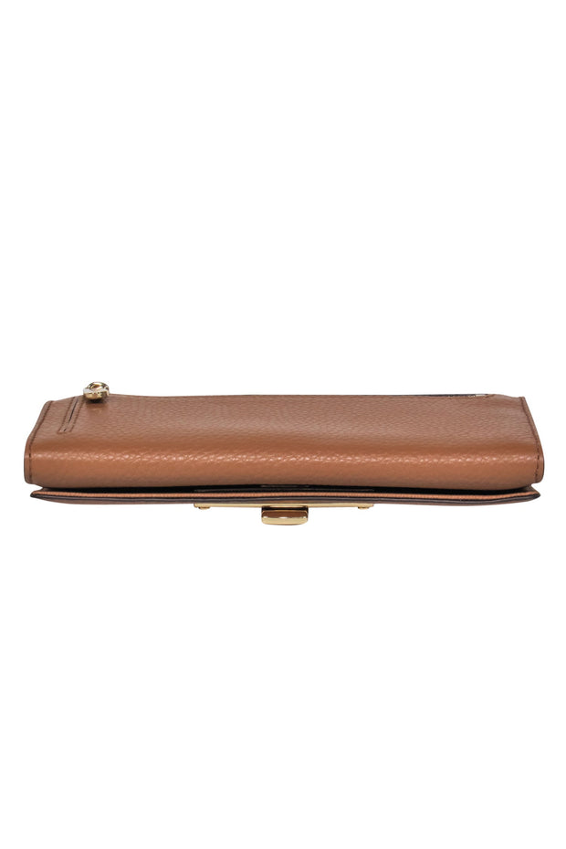 Current Boutique-Michael Michael Kors - Brown Pebbled Leather Fold-Over Wallet