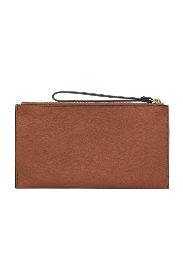 Current Boutique-Michael Michael Kors - Brown Pebbled Leather Zippered Wristlet