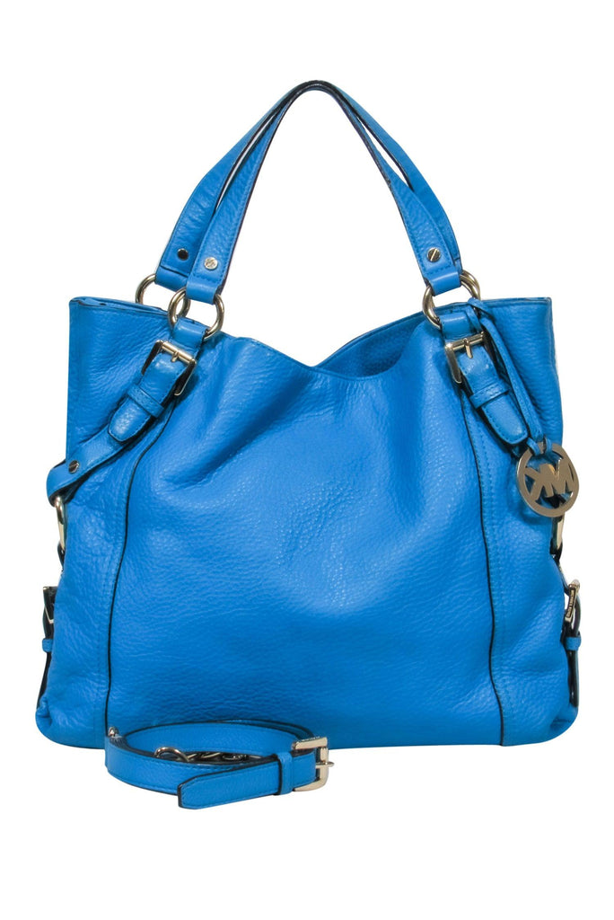 Michael Kors Jet Set Chain Large Leather Tote, Electric Blue