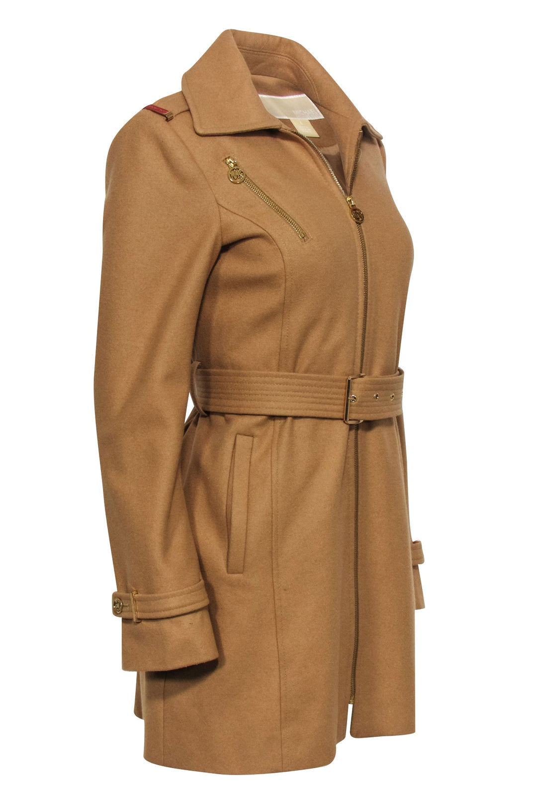 Online Michael Kors Wool Blend Belted Coat. Sz. Small