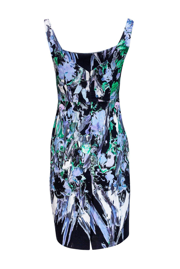 Current Boutique-Milly - Abstract Floral Print Sheath Dress Sz 0