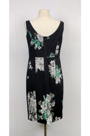 Current Boutique-Milly - Black Floral Print Dress Sz 10