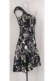 Current Boutique-Milly - Black & Grey Flared Dress Sz 4