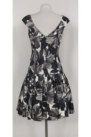Current Boutique-Milly - Black & Grey Flared Dress Sz 4