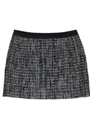 Current Boutique-Milly - Black Metallic Tweed Miniskirt Sz 10