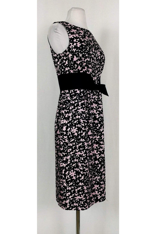 Current Boutique-Milly - Black & Pink Printed Dress Sz 4