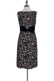 Current Boutique-Milly - Black & Pink Printed Dress Sz 4