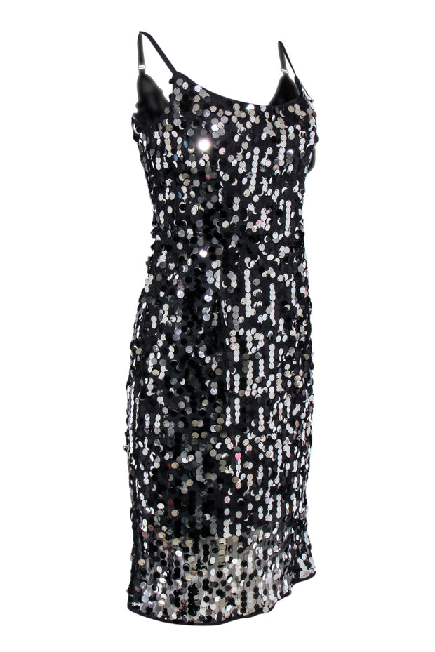Current Boutique-Milly - Black Sequin Mini "Jessie" Dress Sz 6