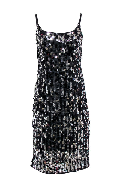 Current Boutique-Milly - Black Sequin Mini "Jessie" Dress Sz 6