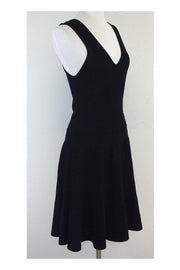 Current Boutique-Milly - Black Sleeveless Bandage Fit & Flare Dress Sz M