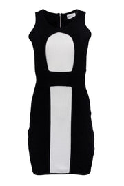 Current Boutique-Milly - Black & White Bodycon Dress Sz S