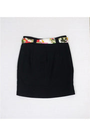 Current Boutique-Milly - Black Wool Skirt w/ Belt Sz 6