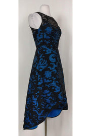 Current Boutique-Milly - Blue & Black Mesh Gown Sz 2