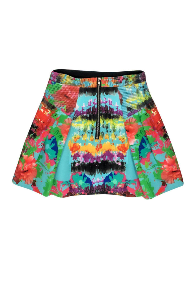 Current Boutique-Milly - Bright Splatter Patterned Skirt Sz 2