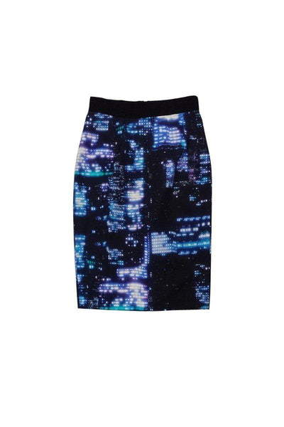 Current Boutique-Milly - City At Night Cotton Blend Skirt Sz 10