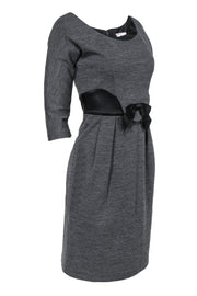 Current Boutique-Milly - Dark Grey Cocktail Dress w/ Bow Sz S