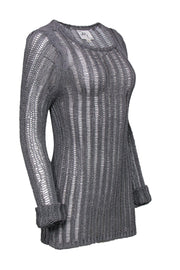 Current Boutique-Milly - Grey Knitted Sweater Sz L