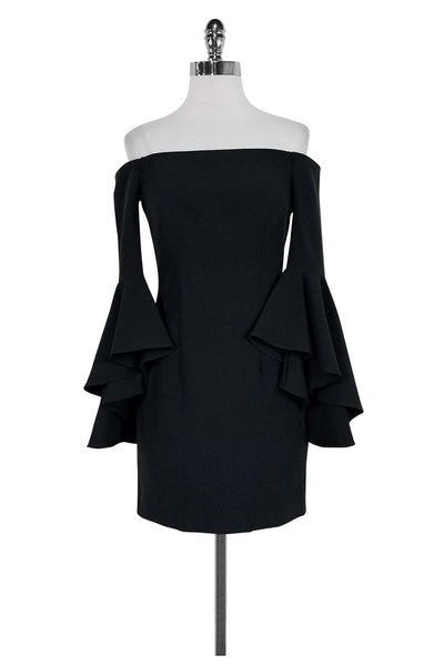 Current Boutique-Milly - Grey Off-the-Shoulder Dress Sz 0