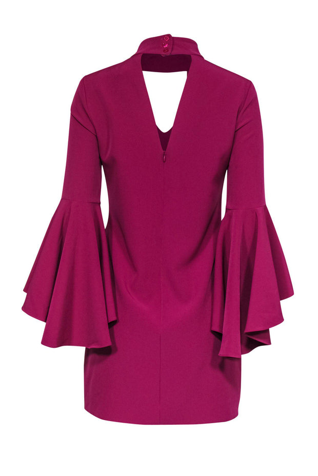 Current Boutique-Milly - Magenta Shift Dress w/ Bell Sleeves Sz 4