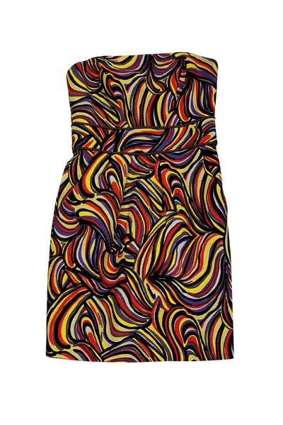 Current Boutique-Milly - Multicolor Strapless Dress Sz 0