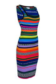 Current Boutique-Milly - Multicolor Striped Knit Midi Bodycon Sz L