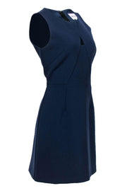 Current Boutique-Milly - Navy A-Line Dress w/ Front Cutout Design Sz 10