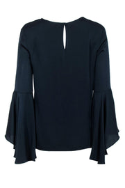 Current Boutique-Milly - Navy Bell Sleeve Blouse Sz 6