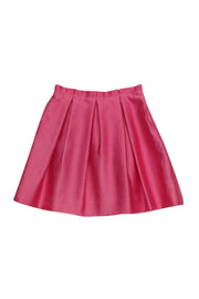 Current Boutique-Milly - Pink Flared Pleat Skirt Sz 6
