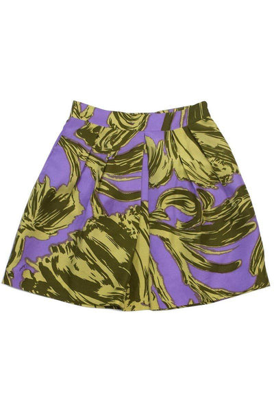 Current Boutique-Milly - Purple & Green Skirt Sz S