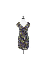 Current Boutique-Milly - Swirl Print Cotton & Silk Dress Sz 4