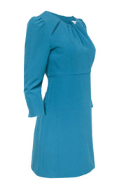 Current Boutique-Milly - Teal Sheath Dress w/ Cutouts Sz 6