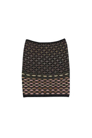 Current Boutique-Missoni - Black Metallic Knit Skirt Sz 2