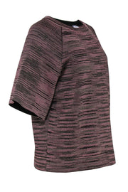 Current Boutique-Missoni - Black & Pink Oversized Metallic Striped Shirt Sz M