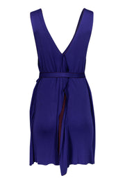 Current Boutique-Missoni - Cobalt Blue Ruffle Neck Dress Sz L
