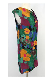 Current Boutique-Missoni - Floral Print Silk Dress w/ Sequin Applique Sz 6