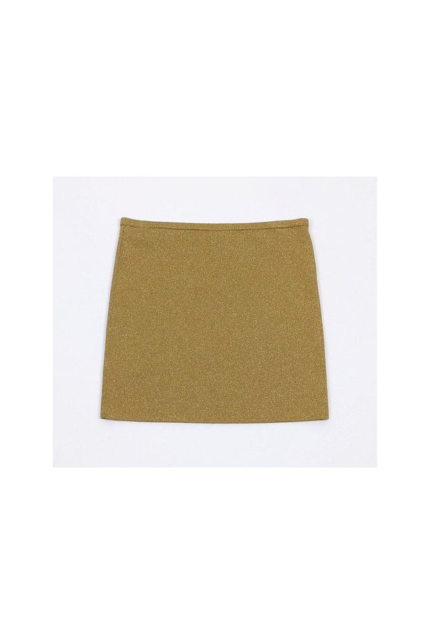 Current Boutique-Missoni - Gold Stretch Miniskirt Sz 4