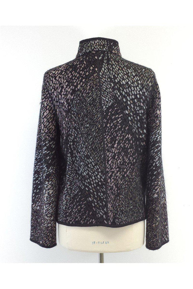 Current Boutique-Missoni - Grey Print Wool Blend Knit Jacket Sz 10