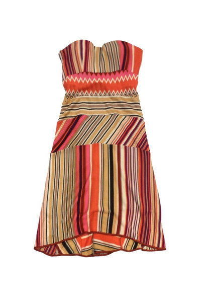 Current Boutique-Missoni - Multicolor Knit Strapless Dress Sz 8