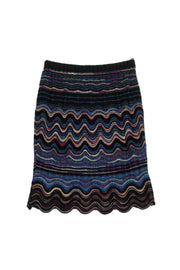 Current Boutique-Missoni - Multicolor Wavy Knit Skirt Sz 6