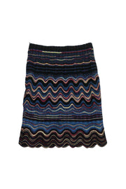 Current Boutique-Missoni - Multicolor Wavy Knit Skirt Sz 6