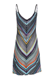Current Boutique-Missoni - Multicolored Chevron Print Knitted Shift Dress Sz 6