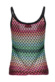 Current Boutique-Missoni - Multicolored Knitted Sheer Tank Sz M