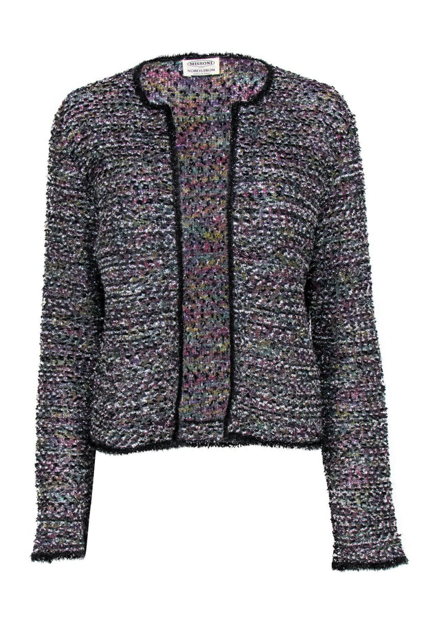 Current Boutique-Missoni - Multicolored Metallic Knit Open Cardigan Sz S
