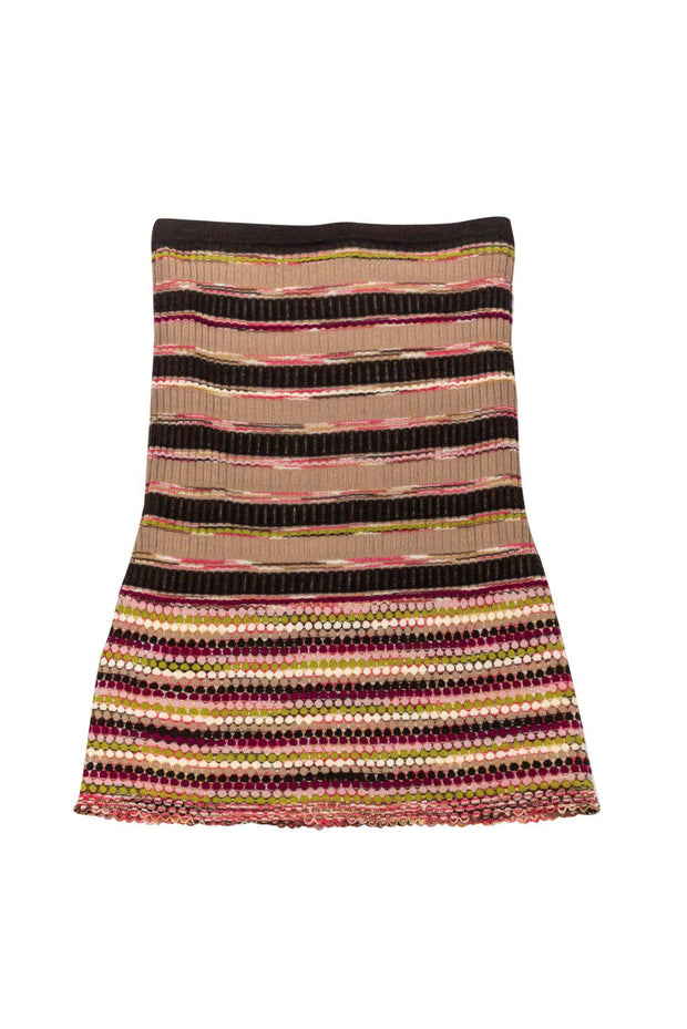 Current Boutique-Missoni - Multicolored Stripe Knit Midi Skirt Sz 6