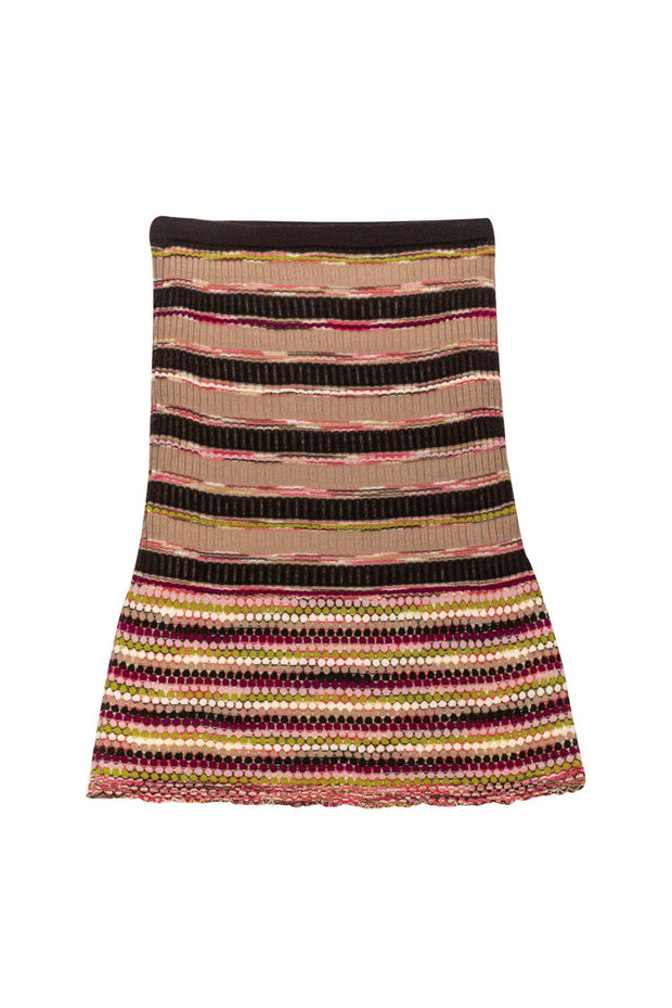 Current Boutique-Missoni - Multicolored Stripe Knit Midi Skirt Sz 6