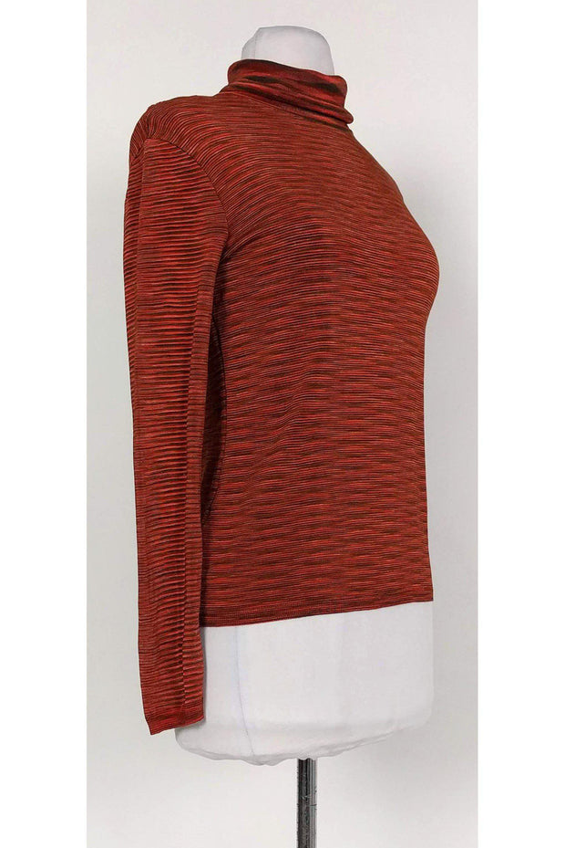 Current Boutique-Missoni - Orange & Brown Turtleneck Sweater Sz S