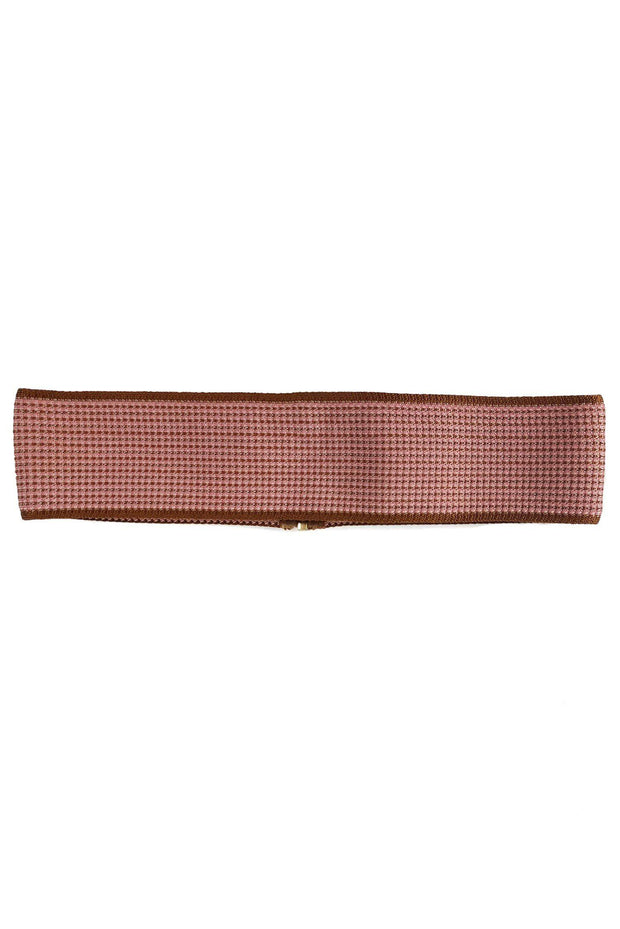 Current Boutique-Missoni - Pink & Brown Knit Belt Sz 6