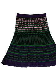 Current Boutique-Missoni - Purple, Green & Pink Chevron Skirt Sz 4