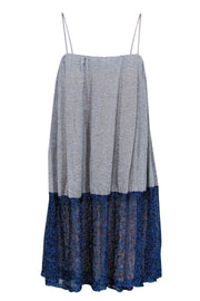 Current Boutique-Missoni - Silver & Blue Metallic Dress Sz S