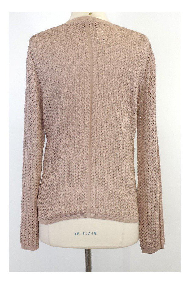 Current Boutique-Missoni - Taupe Knit Cotton Blend Cardigan Sz M